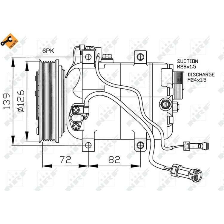 NRF Klimakompressor Audi 100 80 A6 A8 Cabriolet Coupe von NRF