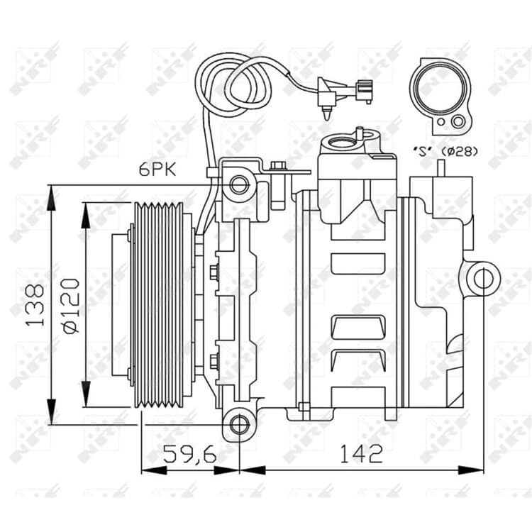 NRF Klimakompressor Saab 9-5 von NRF