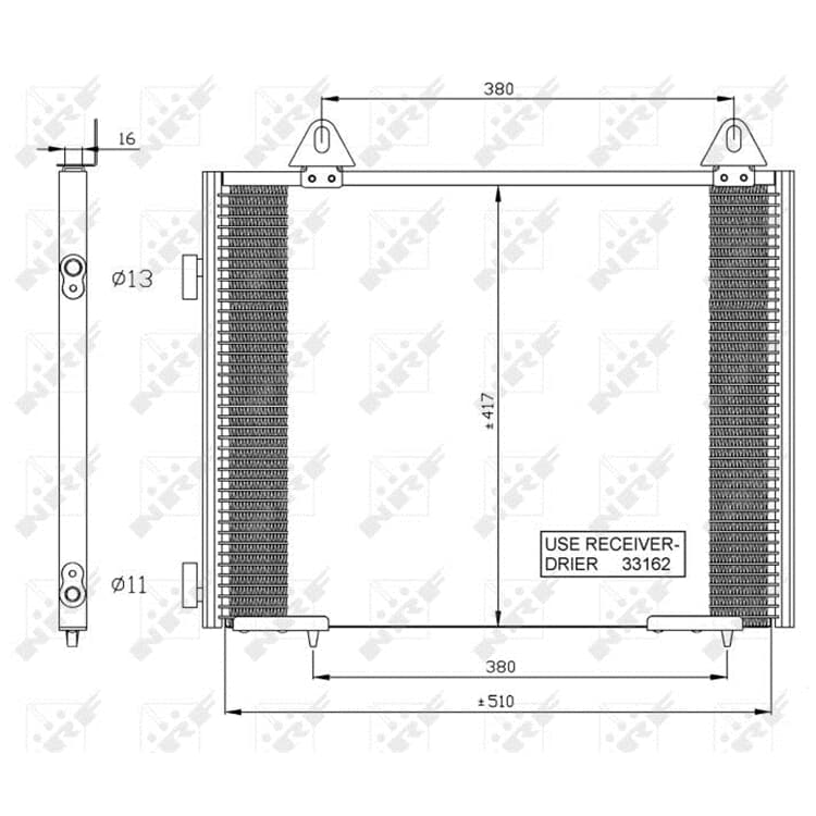 NRF Klimakondensator Land Rover Freelander von NRF