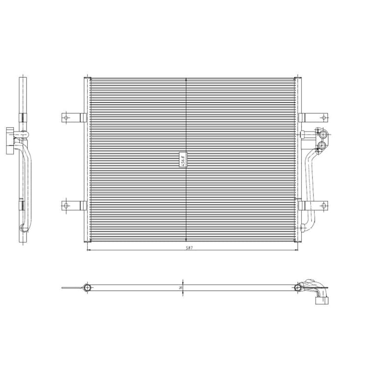 NRF Klimakondensator MAN Tge VW Crafter Golf 7 von NRF