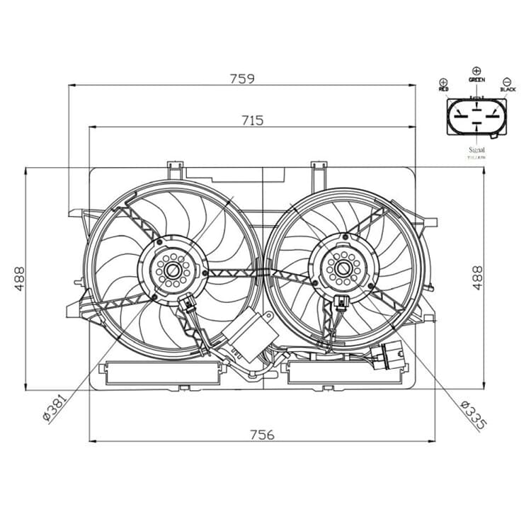 NRF K?hlerl?fter Audi A4 A5 A6 A7 Q3 Q5 Porsche Macan von NRF