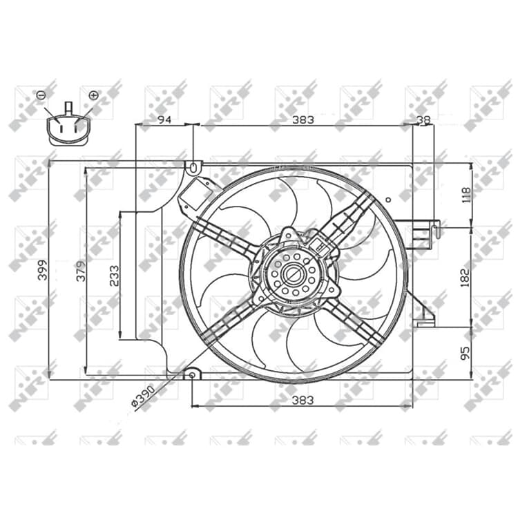 NRF K?hlerl?fter Ford Transit von NRF