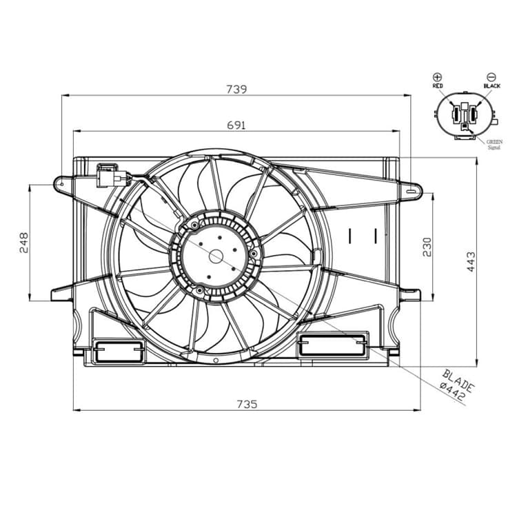 NRF K?hlerl?fter Opel Astra K 1,4 Turbo von NRF