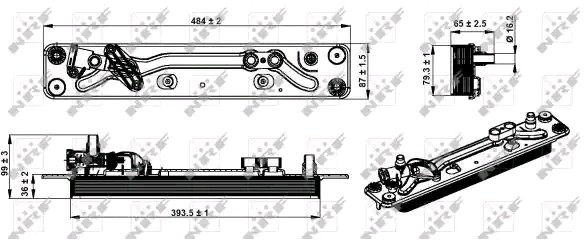 NRF Ölkühler BMW 31285 17217553389 Ölkühler, Motoröl von NRF