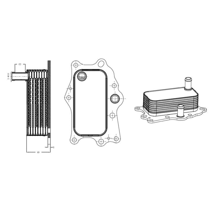 NRF ?lk?hler Chevrolet Captiva Cruze Orlando Opel Antara von NRF