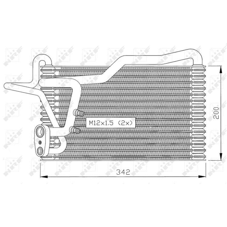 NRF Verdampfer f?r Klimaanlage Audi 80 Cabriolet Coupe von NRF