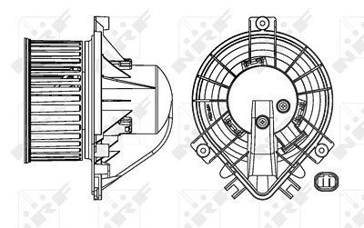 Nrf Innenraumgebläse [Hersteller-Nr. 34158] für Mini von NRF