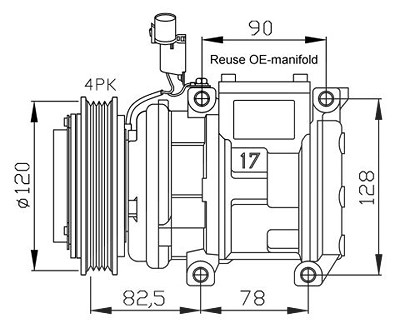 Nrf Klimakompressor [Hersteller-Nr. 32449] für Kia von NRF