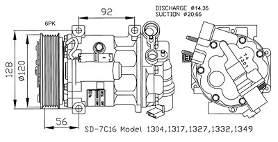 Nrf Kompressor, Klimaanlage [Hersteller-Nr. 32239] für Citroën, Peugeot von NRF