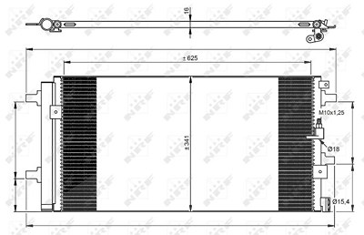 Nrf Kondensator, Klimaanlage [Hersteller-Nr. 350060] für Audi von NRF