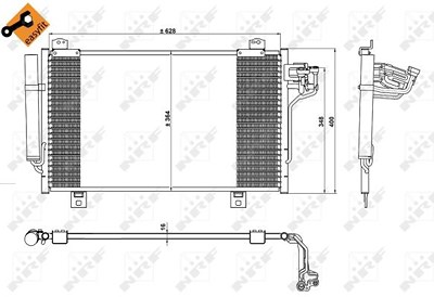 Nrf Kondensator, Klimaanlage [Hersteller-Nr. 350229] für Mazda von NRF