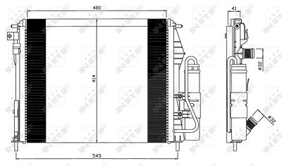 Nrf Kondensator, Klimaanlage [Hersteller-Nr. 35547] für Renault von NRF