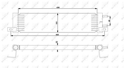 Nrf Kraftstoffkühler [Hersteller-Nr. 31359] für Mercedes-Benz von NRF