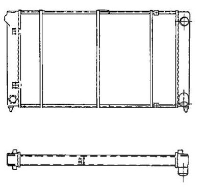 Nrf Kühler, 525 x 322 mm [Hersteller-Nr. 503003] für Seat von NRF