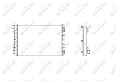 Nrf Kühler, Motorkühlung [Hersteller-Nr. 53665] für Fiat von NRF