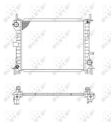 Nrf Kühler, Motorkühlung [Hersteller-Nr. 509614] für Ford von NRF