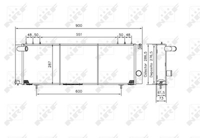 Nrf Kühler, Motorkühlung [Hersteller-Nr. 50231] für Jeep von NRF