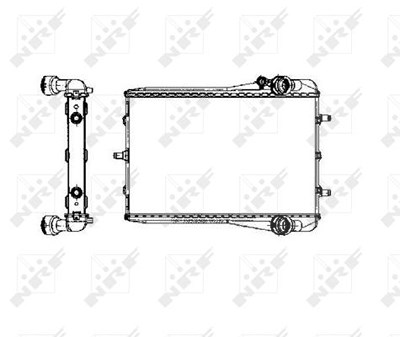 Nrf Kühler, Motorkühlung [Hersteller-Nr. 50549] für Porsche von NRF