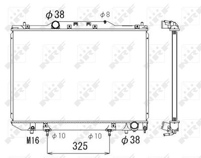 Nrf Kühler, Motorkühlung [Hersteller-Nr. 53319] für Toyota von NRF