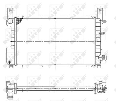 Nrf Kühler, Motorkühlung [Hersteller-Nr. 55314] für Ford von NRF