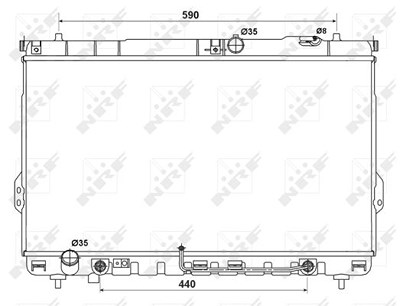 Nrf Kühler, Motorkühlung [Hersteller-Nr. 53161] für Hyundai von NRF