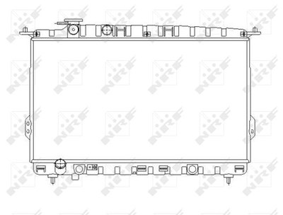 Nrf Kühler, Motorkühlung [Hersteller-Nr. 53642] für Kia, Hyundai von NRF