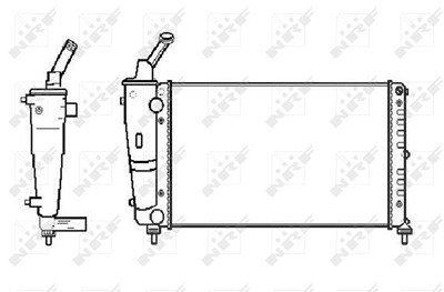 Nrf Kühler, Motorkühlung [Hersteller-Nr. 53619] für Lancia von NRF