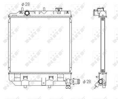 Nrf Kühler, Motorkühlung [Hersteller-Nr. 53433] für Mazda von NRF