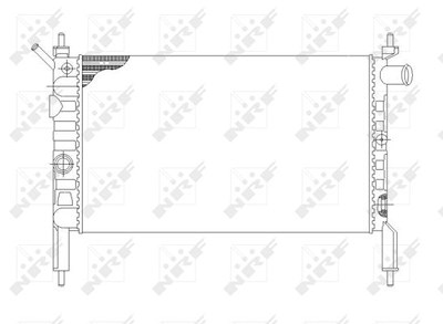 Nrf Kühler, Motorkühlung [Hersteller-Nr. 632761] für Opel von NRF