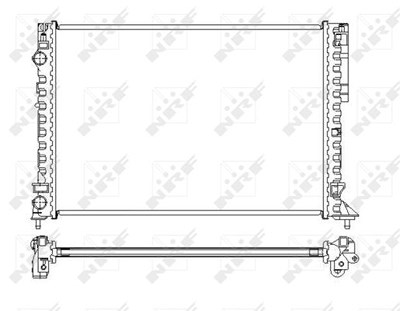 Nrf Kühler, Motorkühlung [Hersteller-Nr. 58242] für Renault von NRF