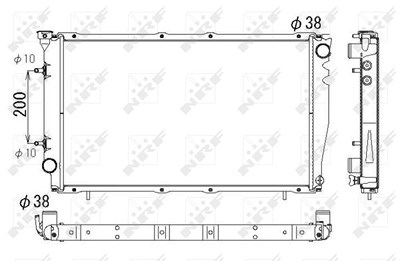 Nrf Kühler, Motorkühlung [Hersteller-Nr. 53326] für Subaru von NRF