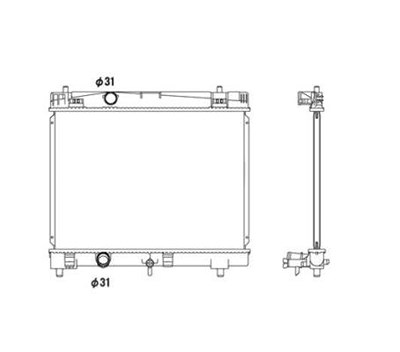Nrf Kühler, Motorkühlung [Hersteller-Nr. 53533] für Toyota von NRF