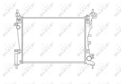 Nrf Kühler Motorkühlung [Hersteller-Nr. 55340] für Fiat von NRF