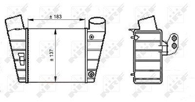 Nrf Ladeluftkühler [Hersteller-Nr. 30544] für Audi, Seat von NRF