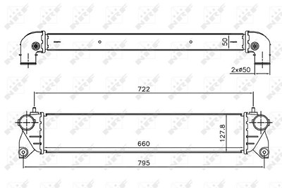 Nrf Ladeluftkühler [Hersteller-Nr. 30369] für Fiat, Suzuki von NRF