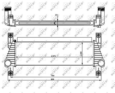 Nrf Ladeluftkühler [Hersteller-Nr. 30918] für Ford von NRF