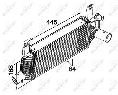 Nrf Ladeluftkühler [Hersteller-Nr. 30527] für Nissan von NRF