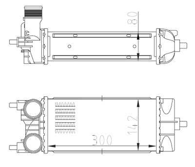 Nrf Ladeluftkühler [Hersteller-Nr. 309071] für Ford von NRF