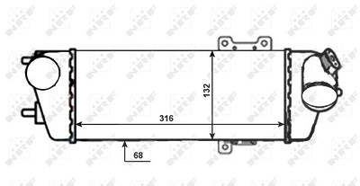 Nrf Ladeluftkühler [Hersteller-Nr. 30525] für Hyundai von NRF