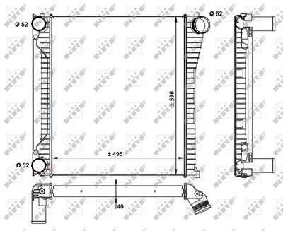 Nrf Ladeluftkühler [Hersteller-Nr. 30929] für Land Rover von NRF