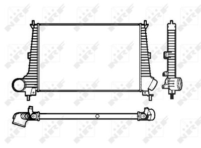 Nrf Ladeluftkühler [Hersteller-Nr. 30845] für Saab von NRF