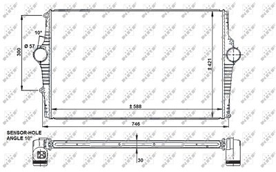 Nrf Ladeluftkühler [Hersteller-Nr. 30931] für Volvo von NRF