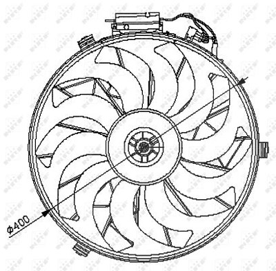 Nrf Lüfter, Klimakondensator [Hersteller-Nr. 47028] für BMW von NRF