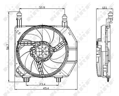 Nrf Lüfter, Motorkühlung [Hersteller-Nr. 47077] für Ford von NRF