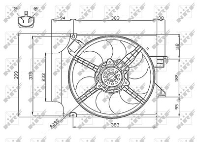 Nrf Lüfter, Motorkühlung [Hersteller-Nr. 47748] für Ford von NRF