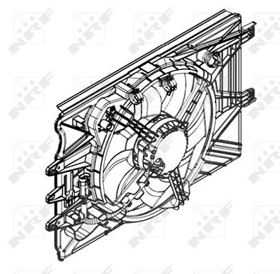 Nrf Lüfter, Motorkühlung [Hersteller-Nr. 47594] für Fiat von NRF