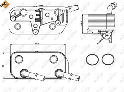 Nrf Ölkühler, Motoröl [Hersteller-Nr. 31189] für BMW von NRF