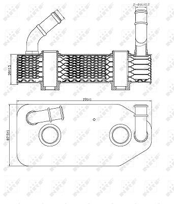 Nrf Ölkühler, Motoröl [Hersteller-Nr. 31186] für Audi, Skoda, Seat, VW von NRF