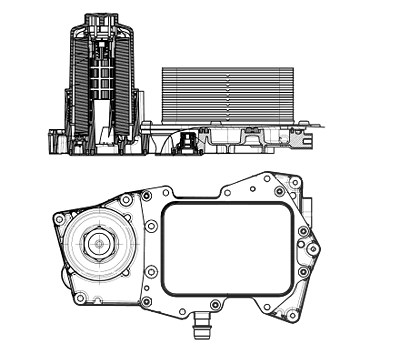 Nrf Ölkühler, Motoröl [Hersteller-Nr. 31827] für Land Rover von NRF
