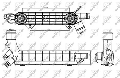 Nrf Ölkühler, Motoröl [Hersteller-Nr. 31316] für Opel von NRF